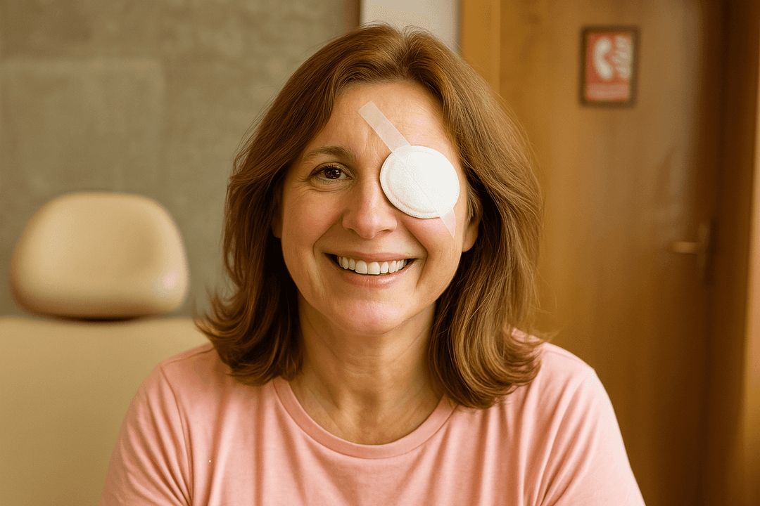 After eye surgery